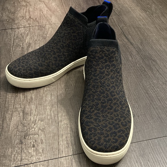 Rothy’s Espresso Spot Chelsea High Top Sneakers - Size 8 - Picture 3 of 7